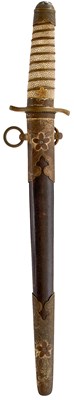 Lot 651 - A SCARCE JAPANESE NAVAL OFFICER'S DIRK