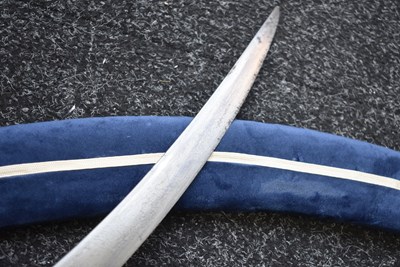 Lot 93 - 1796 PATTERN CAVALRY OFFICER'S SWORD WITH TROPHY INDO-PERSIAN SHAMSHIR BLADE
