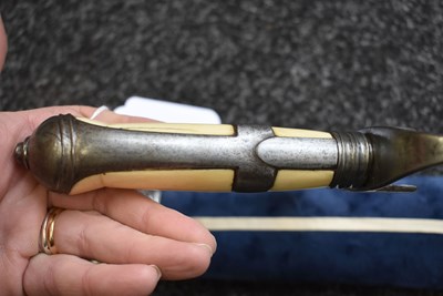 Lot 93 - 1796 PATTERN CAVALRY OFFICER'S SWORD WITH TROPHY INDO-PERSIAN SHAMSHIR BLADE