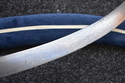 Lot 93 - 1796 PATTERN CAVALRY OFFICER'S SWORD WITH TROPHY INDO-PERSIAN SHAMSHIR BLADE