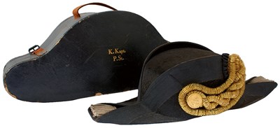 Lot 814 - A SCARCE IMPERIAL GERMAN NAVAL OFFICER'S BICORN HAT