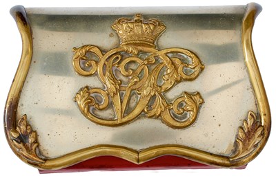 Lot 694 - A VICTORIAN SHOULDER BELT AND POUCH