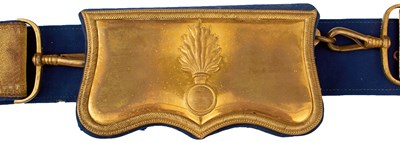 Lot 589 - A CONTINENTAL GRENADIER'S SHOULDER BELT AND POUCH