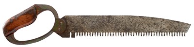 Lot 908 - A 19TH CENTURY NAVAL SURGEON'S SAW