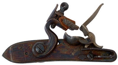 Lot 519 - A MIXED SELECTION OF PERCUSSION GUN LOCK PLATES AND HAMMERS
