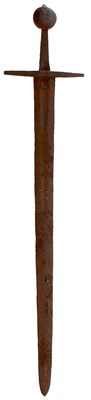 Lot 351 - A MEDIEVAL SWORD
