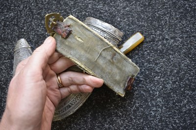 Lot 72 - A MIDDLE EASTERN JAMBIYA OR DAGGER