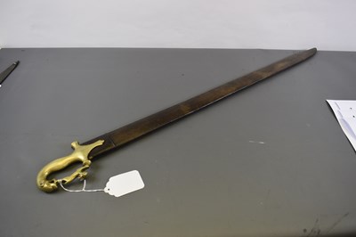 Lot 40 - A LATE 19TH OR ERLY 20TH CENTURY SOUTH INDIAN KIRACH OR SWORD