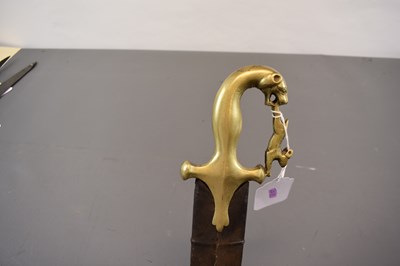 Lot 40 - A LATE 19TH OR ERLY 20TH CENTURY SOUTH INDIAN KIRACH OR SWORD