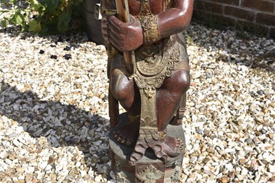 Lot 35 - A GOOD LATE 19TH CENTURY INDONESIAN (BALI) RAWANA KRIS STAND