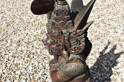 Lot 35 - A GOOD LATE 19TH CENTURY INDONESIAN (BALI) RAWANA KRIS STAND