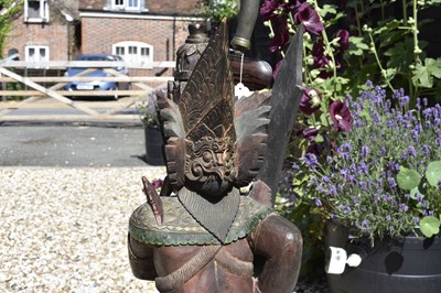 Lot 35 - A GOOD LATE 19TH CENTURY INDONESIAN (BALI) RAWANA KRIS STAND