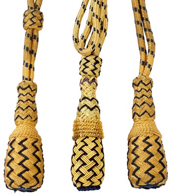 Lot 598 - FIVE UNISSUED NAVAL OFFICER'S SWORD KNOTS