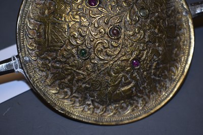 Lot 61 - A 19TH CENTURY INDIAN MADU OR SHIELD