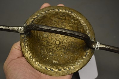 Lot 61 - A 19TH CENTURY INDIAN MADU OR SHIELD