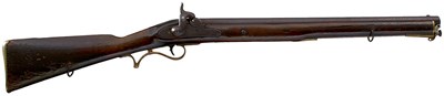 Lot A RARE .730 CALIBRE PERCUSSION EAST INDIA COMPANY CARBINE OF MUSKET BORE