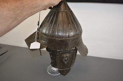 Lot 60 - A LATE 19TH CENTURY OTTOMAN OR TURKISH TURBAN HELMET