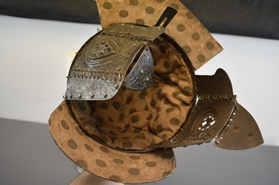 Lot 60 - A LATE 19TH CENTURY OTTOMAN OR TURKISH TURBAN HELMET