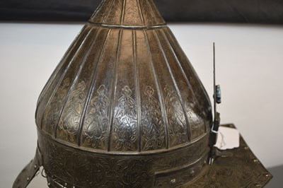 Lot 60 - A LATE 19TH CENTURY OTTOMAN OR TURKISH TURBAN HELMET
