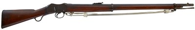 Lot 453 - OF ZULU WAR AND ROURKE'S DRIFT INTEREST: A .577-450 OBSOLETE CALIBRE MKII MARTINI HENRY RIFLE