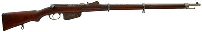 Lot 456 - AN 11MM OBSOLETE CALIBRE STEYR MANNLICHER MODEL 1886 BOLT ACTION SERVICE RIFLE