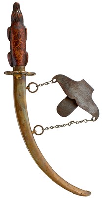 Lot OF NELSON INTEREST - A GEORGIAN NAVAL DIRK OF BATTLE WITH BATTLE OF THE NILE RELATED HILT