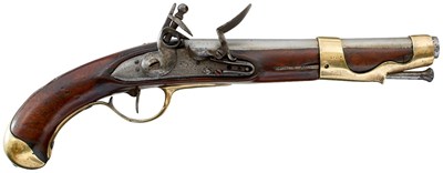 Lot A .700 CALIBRE FRENCH MODEL 1763-66 FLINTLOCK DRAGOON PISTOL