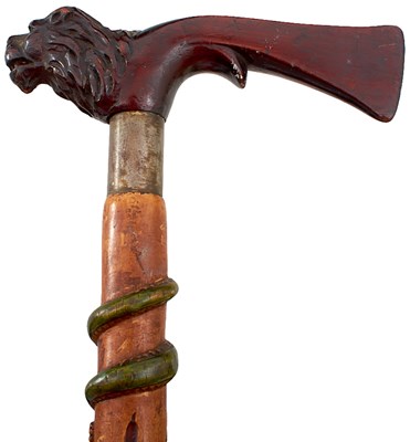 Lot A PRISONER OF WAR WALKING STICK