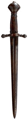 Lot 255 - A SAXON LEFT HAND DAGGER IN THE 16TH CENTURY STYLE