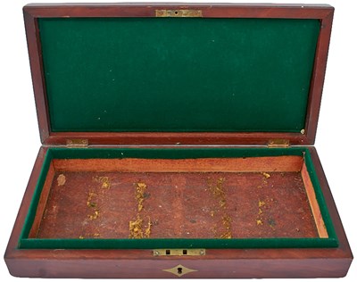 Lot A MAHOGANY PISTOL OR REVOLVER CASE