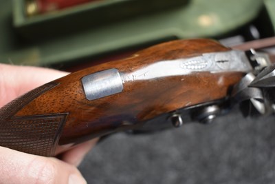 Lot 268 - A FINE CASED PAIR OF 38-BORE DUELLING PISTOLS BY JOSEPH MANTON