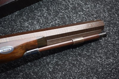 Lot 268 - A FINE CASED PAIR OF 38-BORE DUELLING PISTOLS BY JOSEPH MANTON