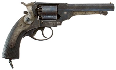 Lot A RARE 54-BORE FIVE-SHOT PERCUSSION SPANISH MODEL 1862 KERR PATENT SINGLE ACTION REVOLVER