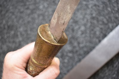 Lot 60 - TWO 18TH CENTURY LAN NA KINGDOM DHAAB NGAO HOWDAH SWORDS