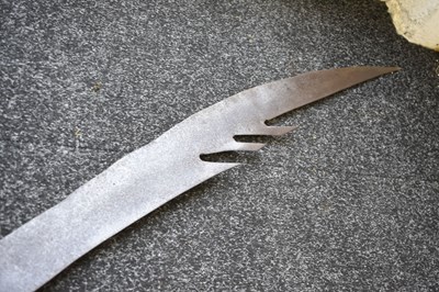 Lot 60 - TWO 18TH CENTURY LAN NA KINGDOM DHAAB NGAO HOWDAH SWORDS