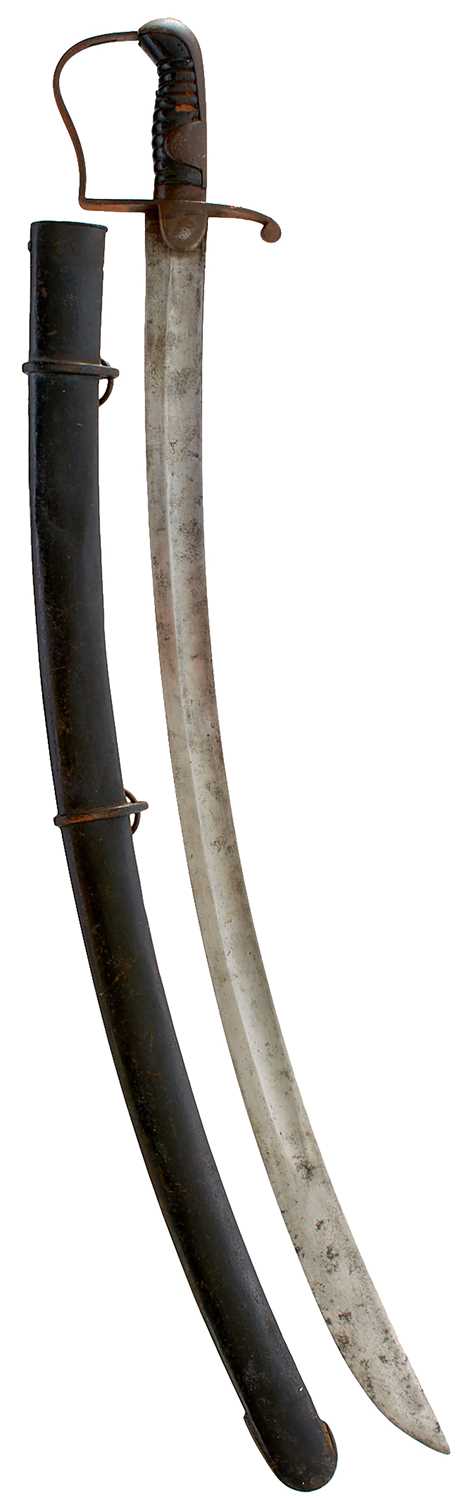 Lot 89 - A 1796 PATTERN LIGHT CAVALRY TROOPER'S SABRE
