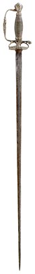 Lot AN 18TH CENTURY CONTINENTAL SILVER HILTED SMALLSWORD