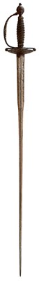 Lot AN 18TH CENTURY ENGLISH STEEL HILTED SMALLSWORD