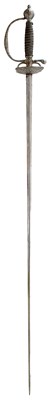 Lot AN 18TH CENTURY FRENCH STEEL HILTED SMALLSWORD