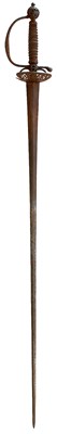 Lot AN 18TH CENTURY ENGLISH STEEL HILTED SMALLSWORD