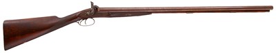 Lot 432 - A 14-BORE DOUBLE BARRELLED PERCUSSION SPORTING GUN BY MOORE & HARRIS