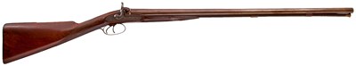 Lot 431 - A 14-BORE DOUBLE BARRELLED PERCUSSION SPORTING GUN BY GEORGE GIBBS