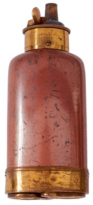 Lot A GOOD THREE-WAY PERCUSSION PISTOL FLASK