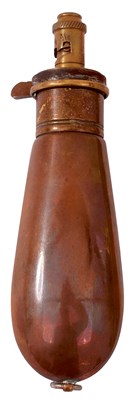 Lot A G & J.W. HAWKSLEY PERCUSSION REVOLVER FLASK