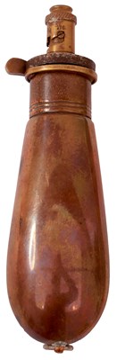 Lot A G & J.W. HAWKSLEY PERCUSSION REVOLVER FLASK