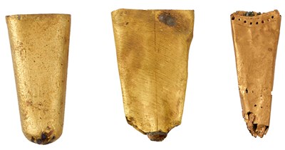 Lot A SMALL COLLECTION OF 14TH CENTURY AND LATER SWORD OR DAGGER CHAPES