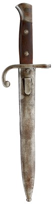 Lot 654 - A BELGIAN MODEL 1889 BAYONET