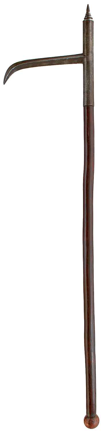 Lot 38 - A LARGE 18TH CENTURY INDIAN ANKUS OR ELEPHANT GOAD