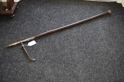 Lot 38 - A LARGE 18TH CENTURY INDIAN ANKUS OR ELEPHANT GOAD