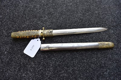 Lot 74 - A CHINESE OFFICER'S DIRK